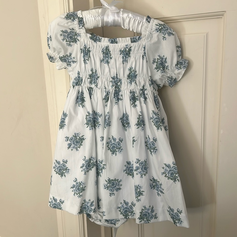 RESERVED - Edgehill x Born On Fifth Blue Floral Little Girls Dress
